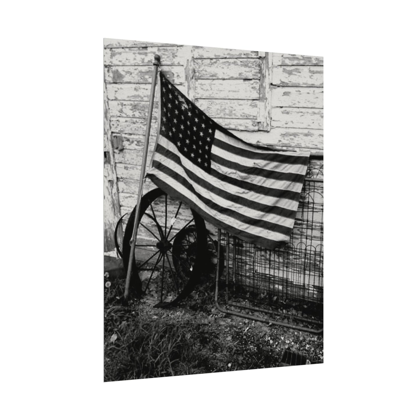 American Grit – Western Textured Watercolor Matte Posters