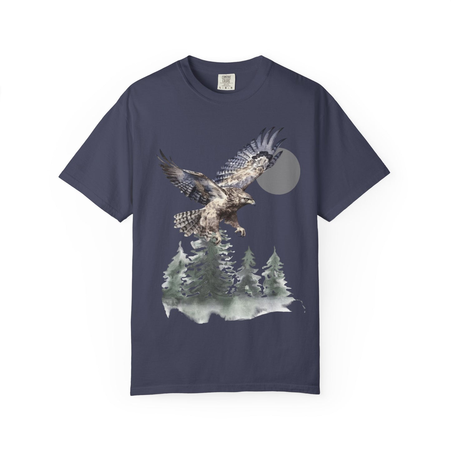 Flying High Wildlife Adventure Tee Unisex Garment-Dyed T-shirt, Boho Nature Tee, Camping Shirt, Adventure Apparel, Gift for Wilderness Lovers