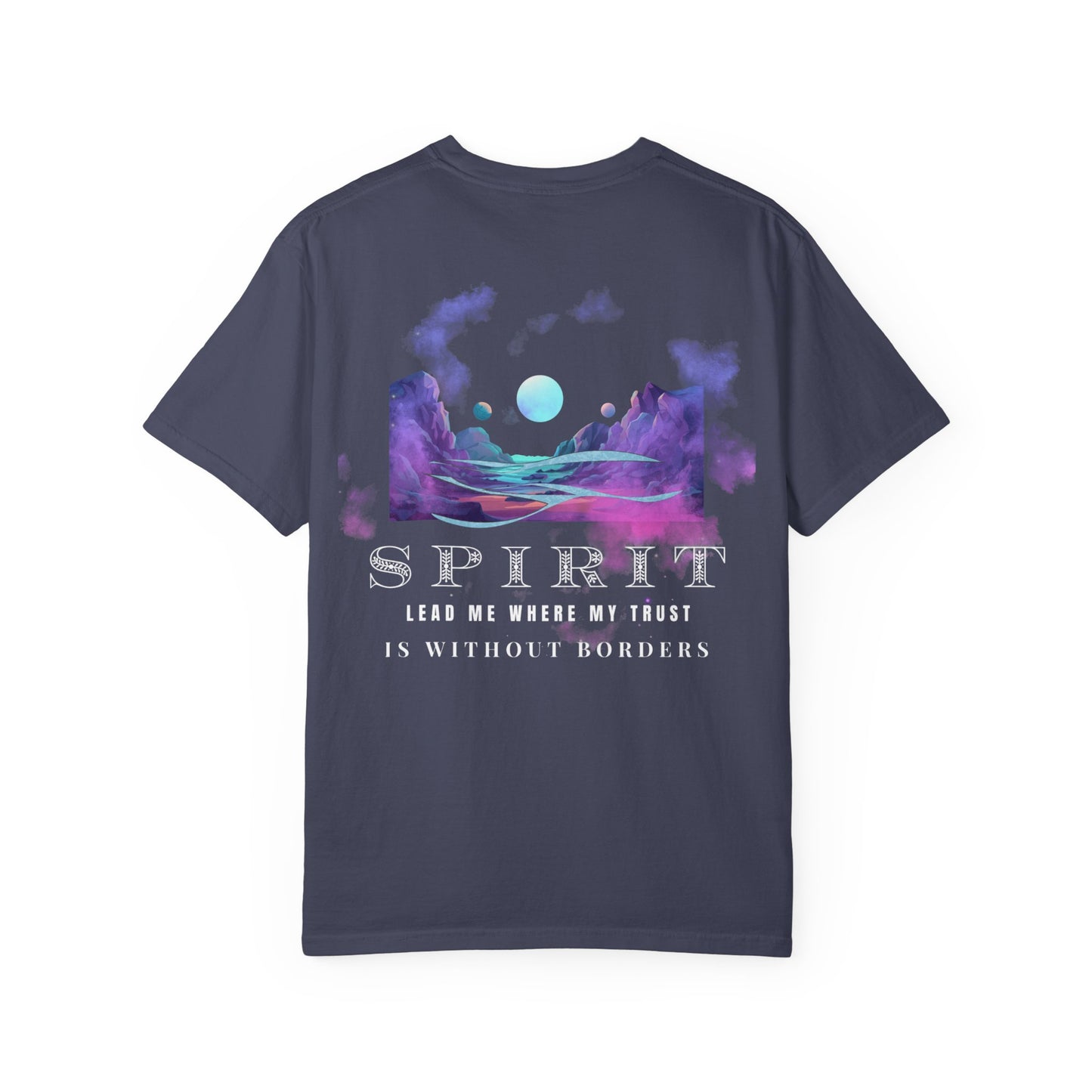 Spirit-Inspired Unisex Garment-Dyed T-shirt, Bohemian Vibes, Spiritual Gift, Meditation Shirt, Astrology Wear, Eco-Friendly Tee