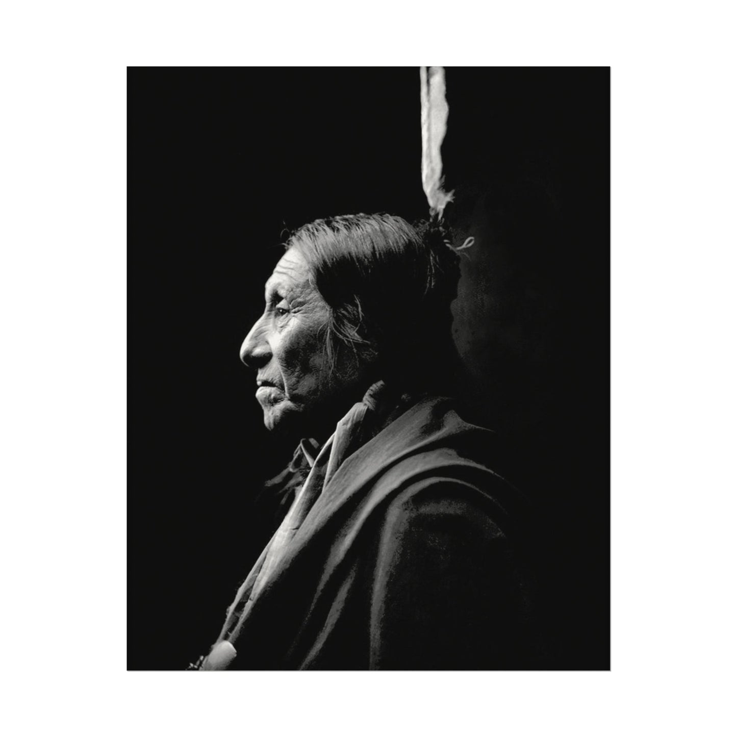 Silent Wisdom – Western Textured Watercolor Matte Posters