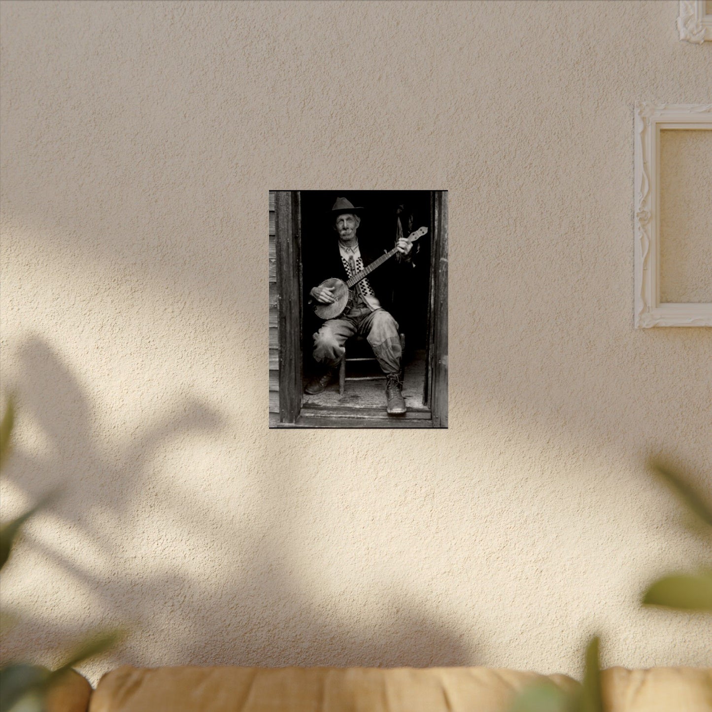 Strings In The Still – Western Textured Watercolor Matte Posters