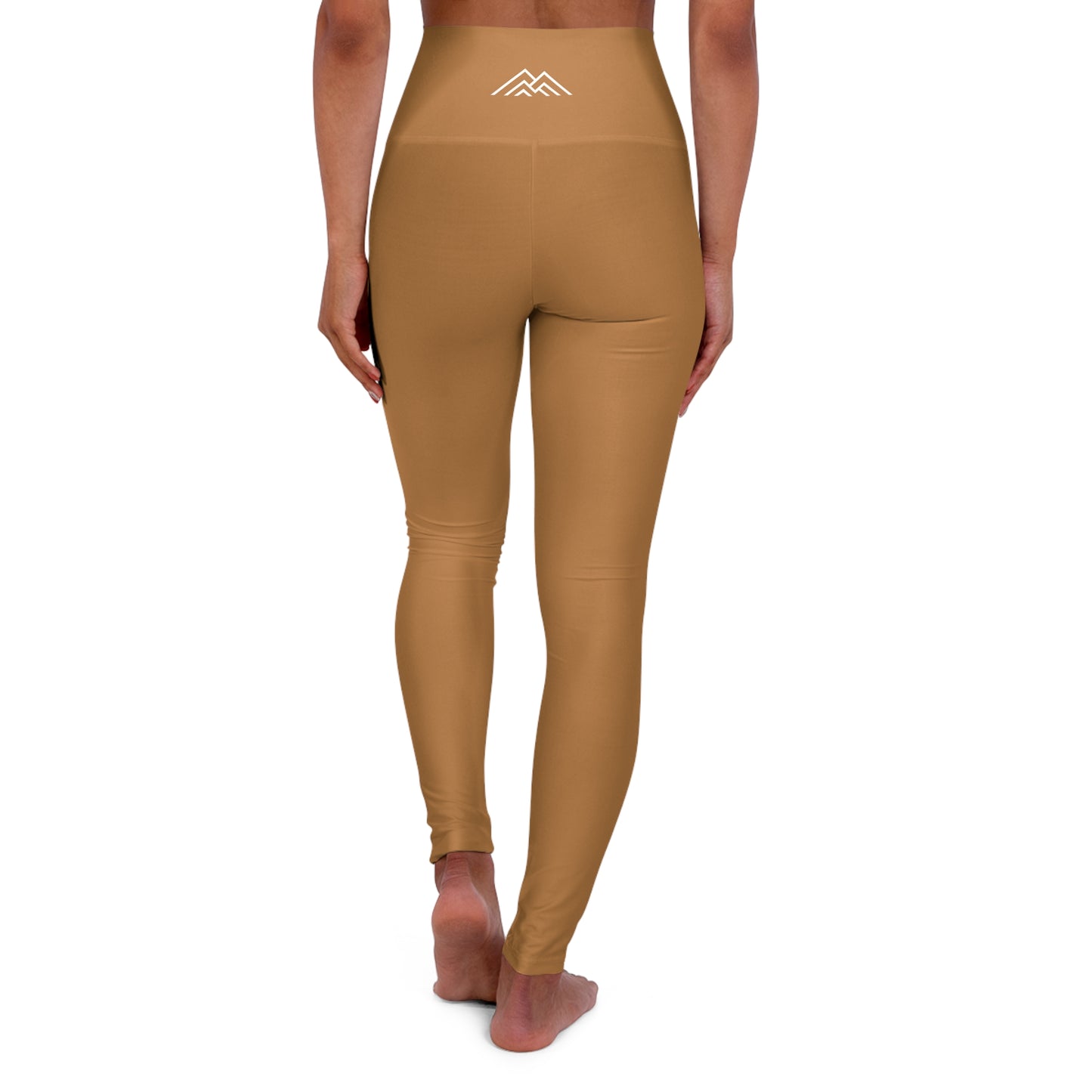 Camel Brown Adventure Awaits High Waisted Yoga Leggings - Purple, Comfortable Activewear, Fitness Pants, Ideal for Gym, Yoga, and Weekend Brunch