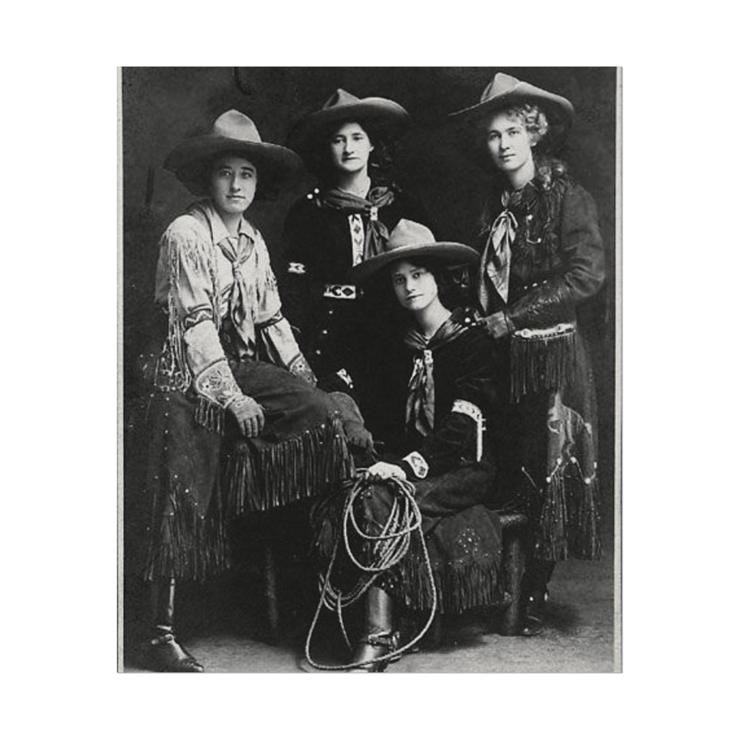 Daughters Of The Frontier – Western Textured Watercolor Matte Posters