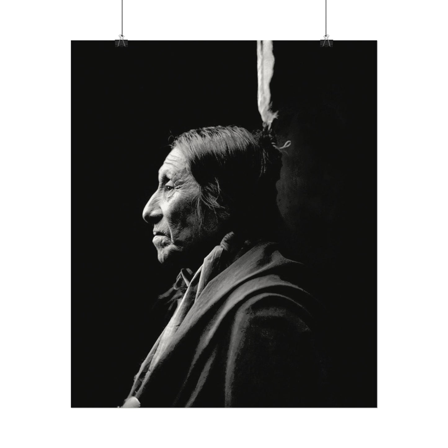 Silent Wisdom – Western Textured Watercolor Matte Posters