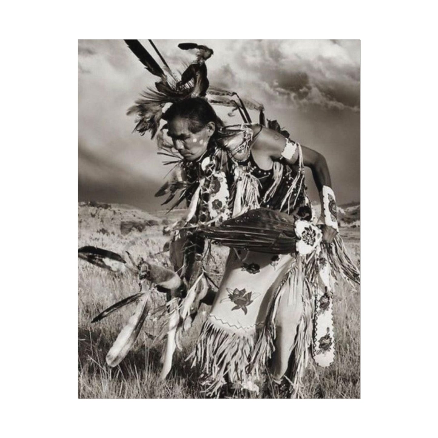 The Dancing Spirit – Western Textured Watercolor Matte Posters