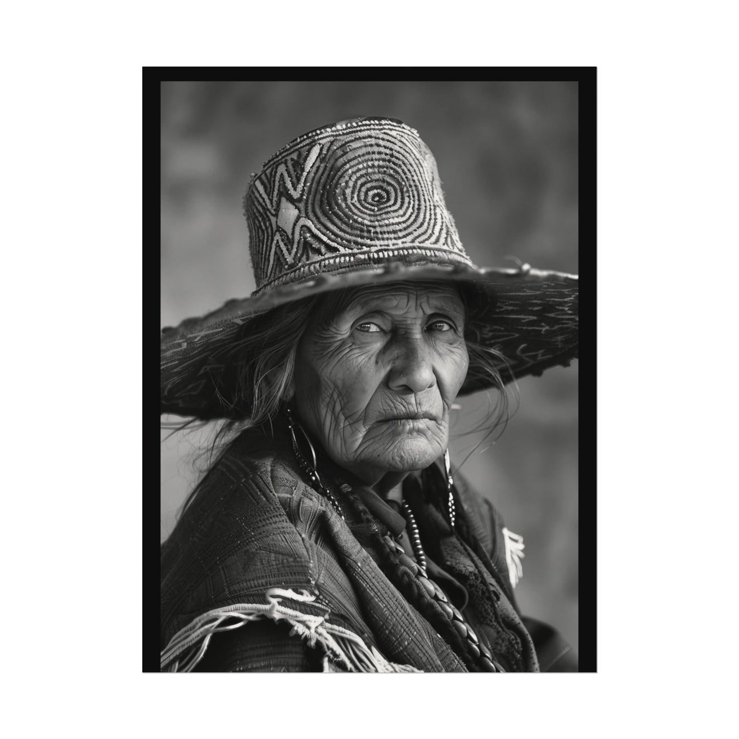Eyes Of The Ancestors – Western Textured Watercolor Matte Posters