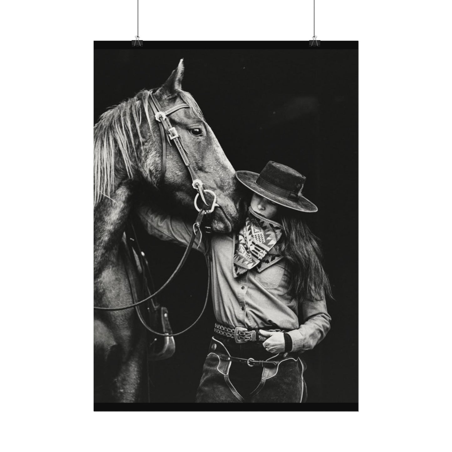 A Whisper Between Friends  – Western Textured Watercolor Matte Posters