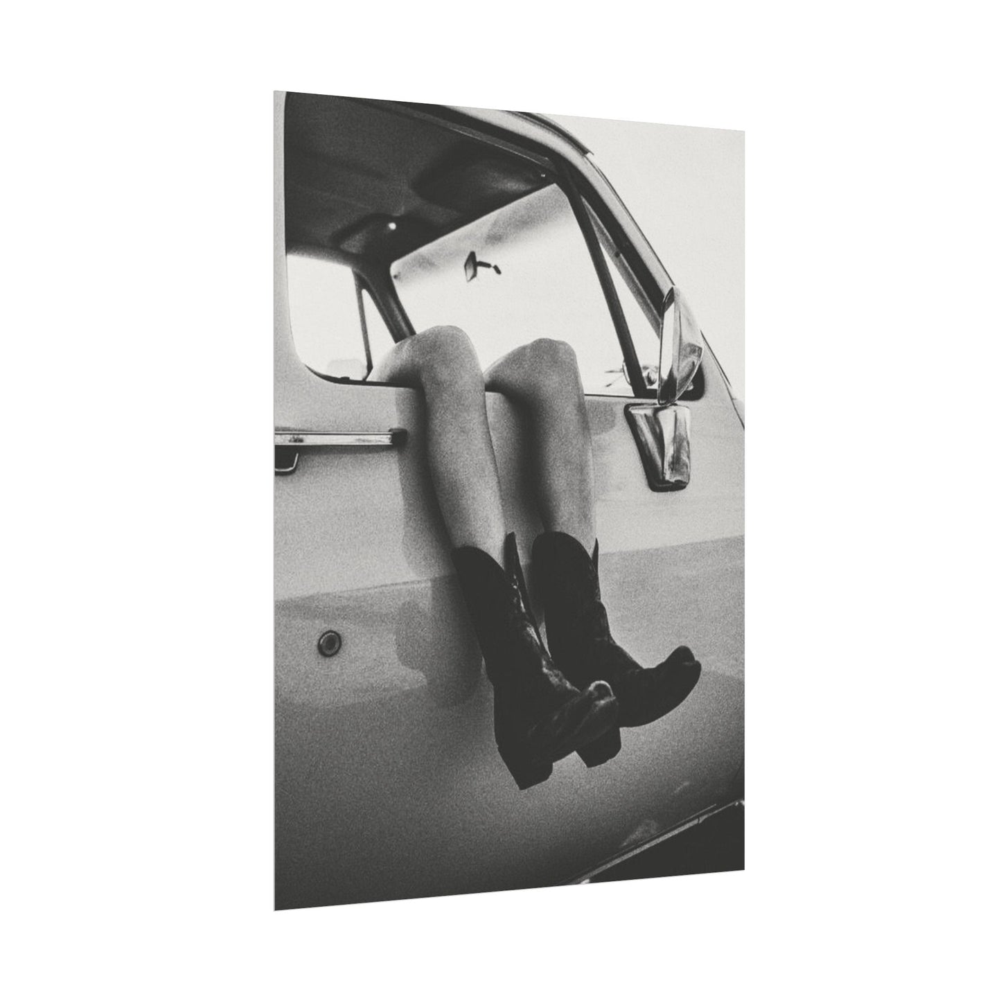 Kick'n Off The Dust— Saddle Up Western Textured Watercolor Matte Posters