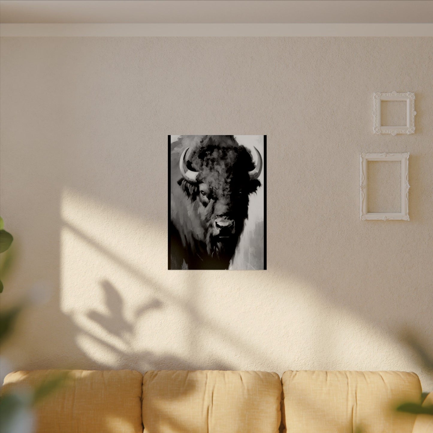 Buffalo Ridge – Western Textured Watercolor Matte Posters