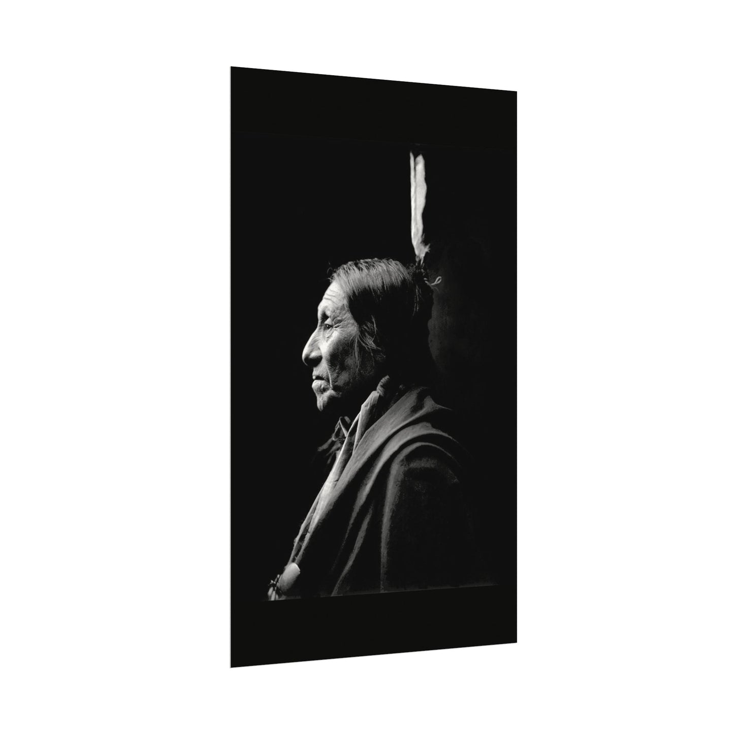 Silent Wisdom – Western Textured Watercolor Matte Posters