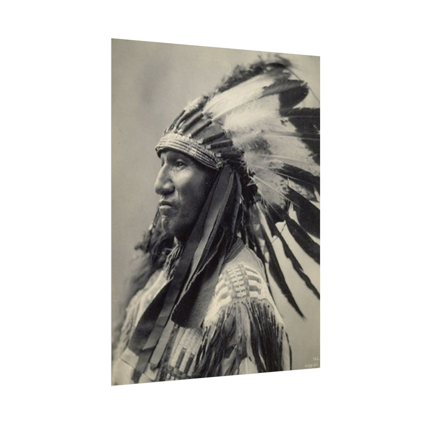 Black Rock Sioux – Western Textured Watercolor Matte Posters