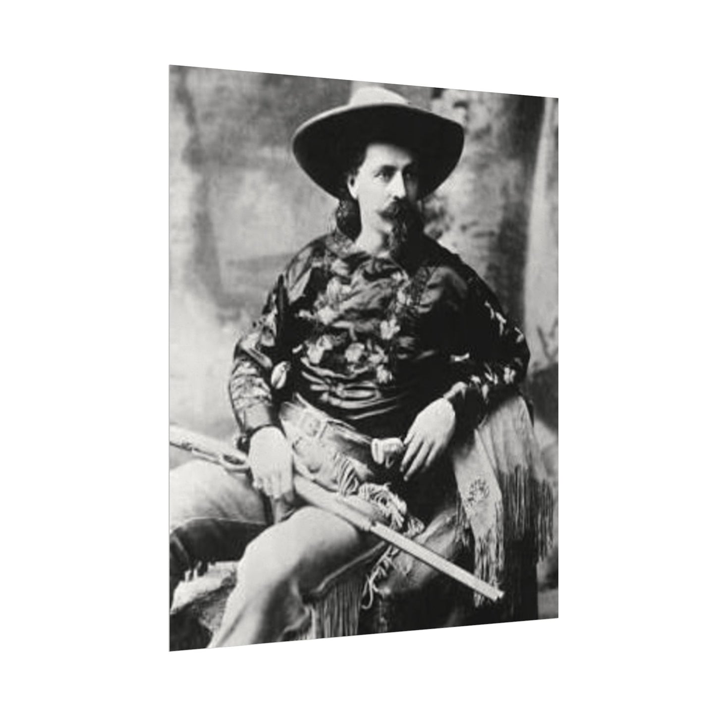 Wild Bill – Western Textured Watercolor Matte Posters