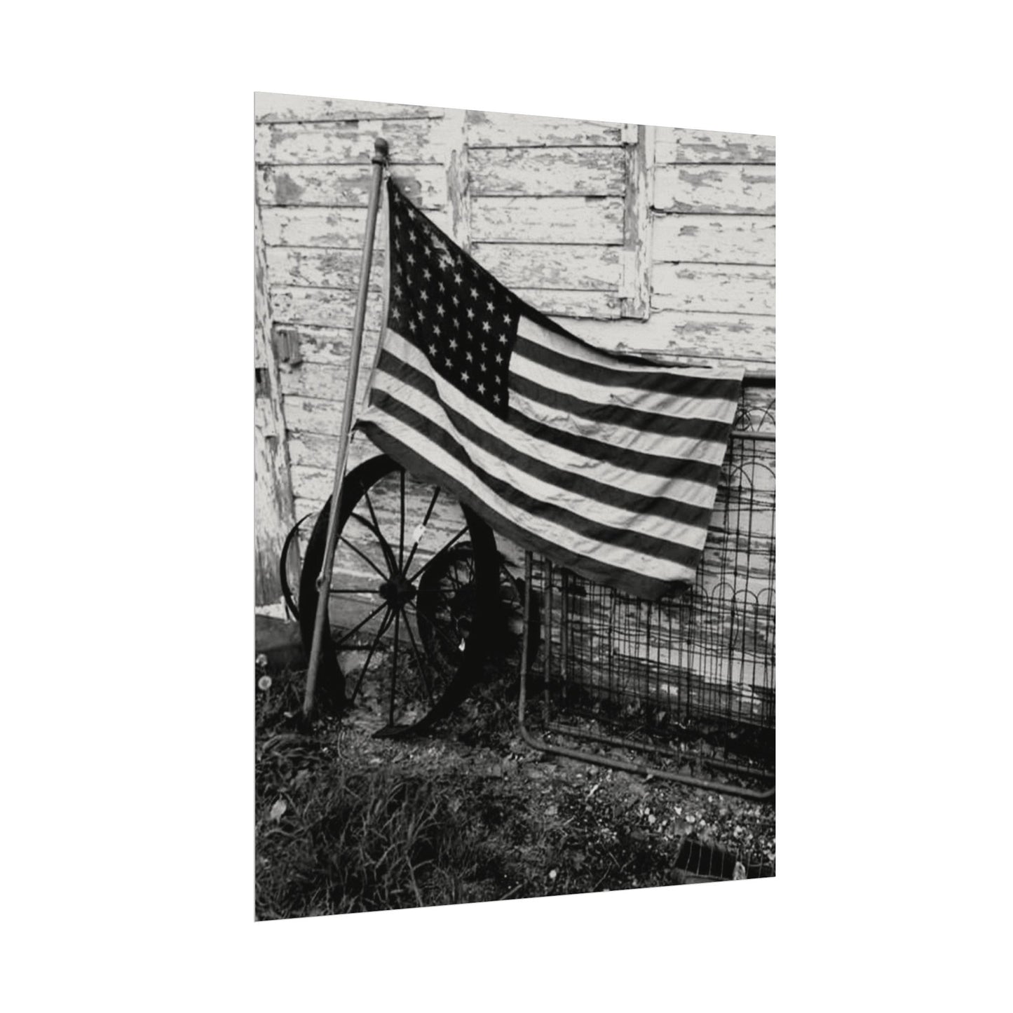 American Grit – Western Textured Watercolor Matte Posters