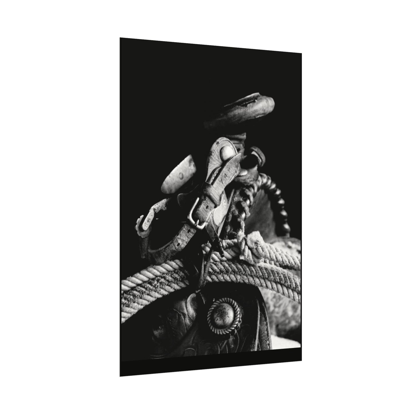 Saddle Up – Western Textured Watercolor Matte Posters