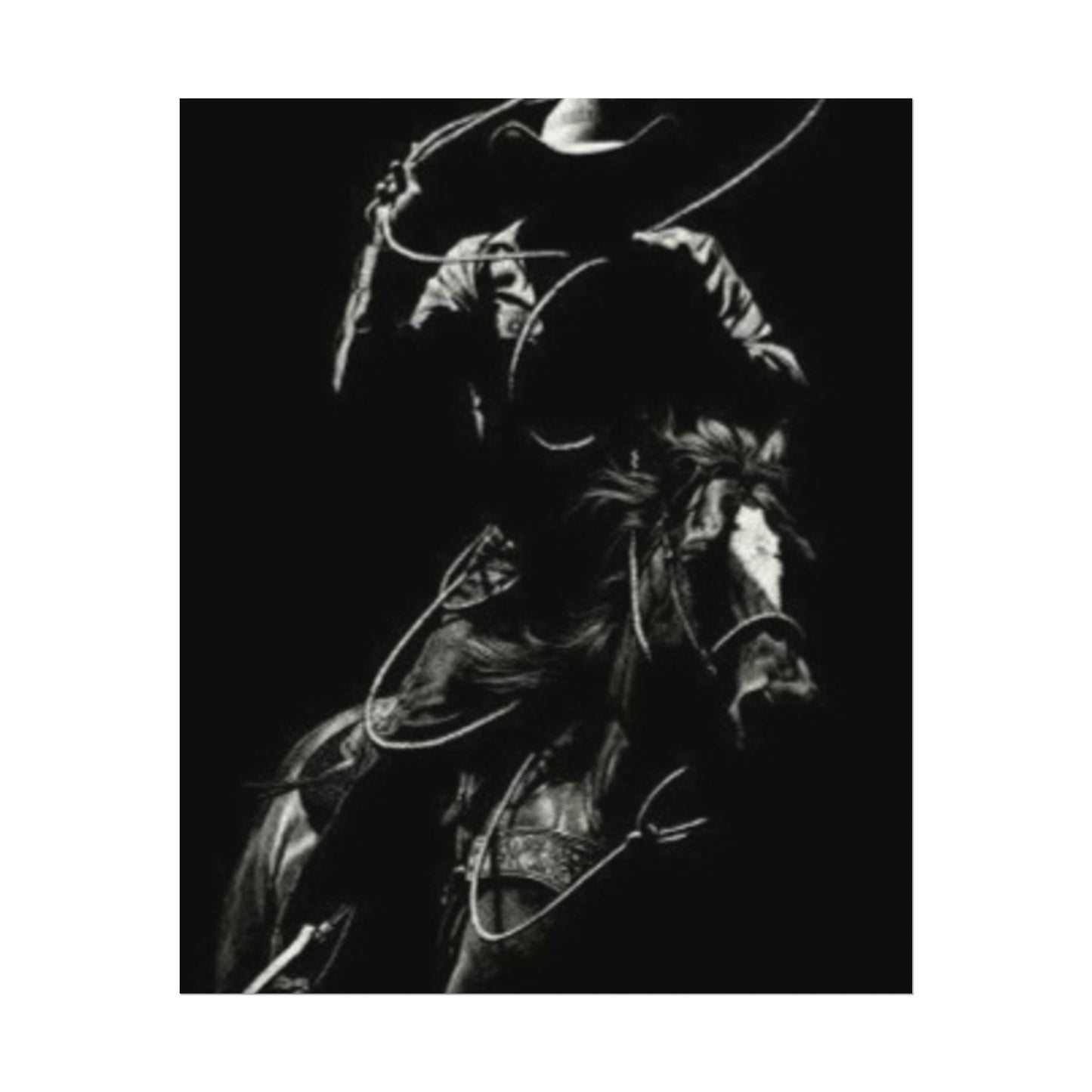 The Ropers Mark – Western Textured Watercolor Matte Posters