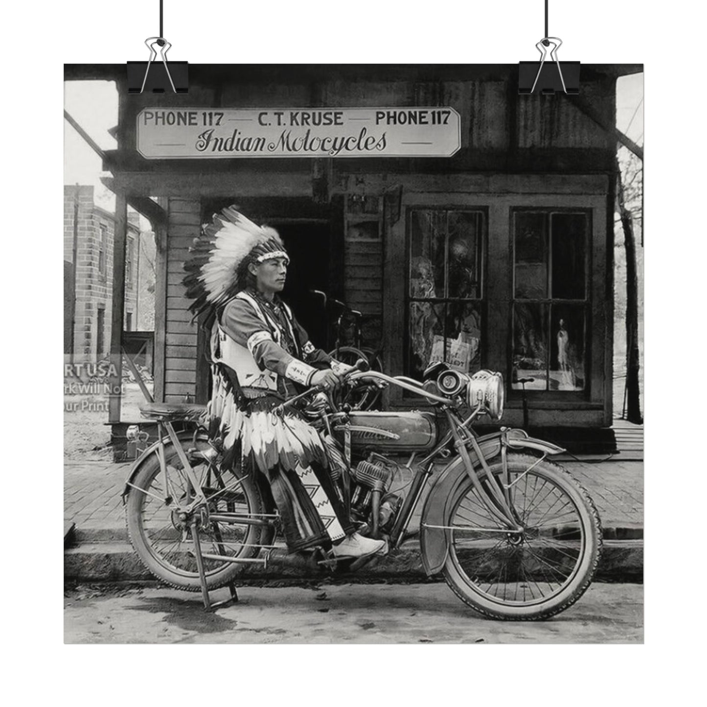 Metal Horse – Western Textured Watercolor Matte Posters