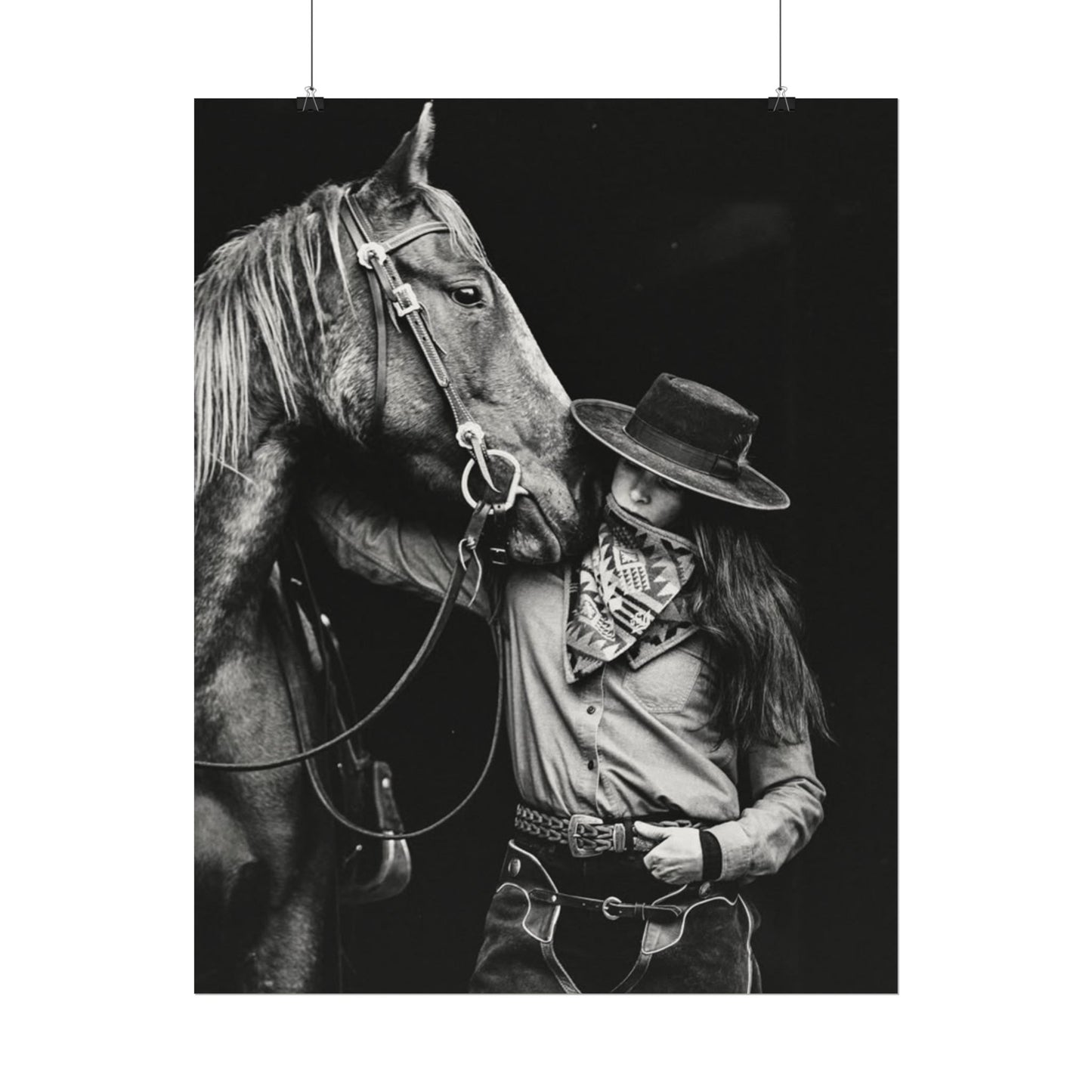 A Whisper Between Friends  – Western Textured Watercolor Matte Posters