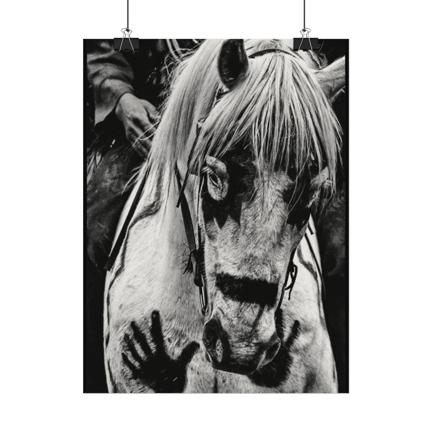 Storm Walker– Western Textured Watercolor Matte Posters