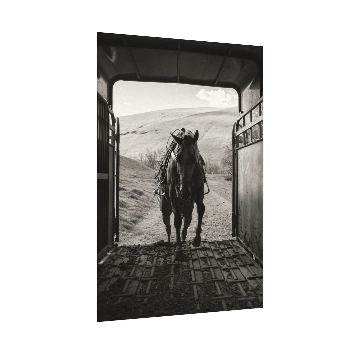 Leathered & Loaded – Western Textured Watercolor Matte Posters