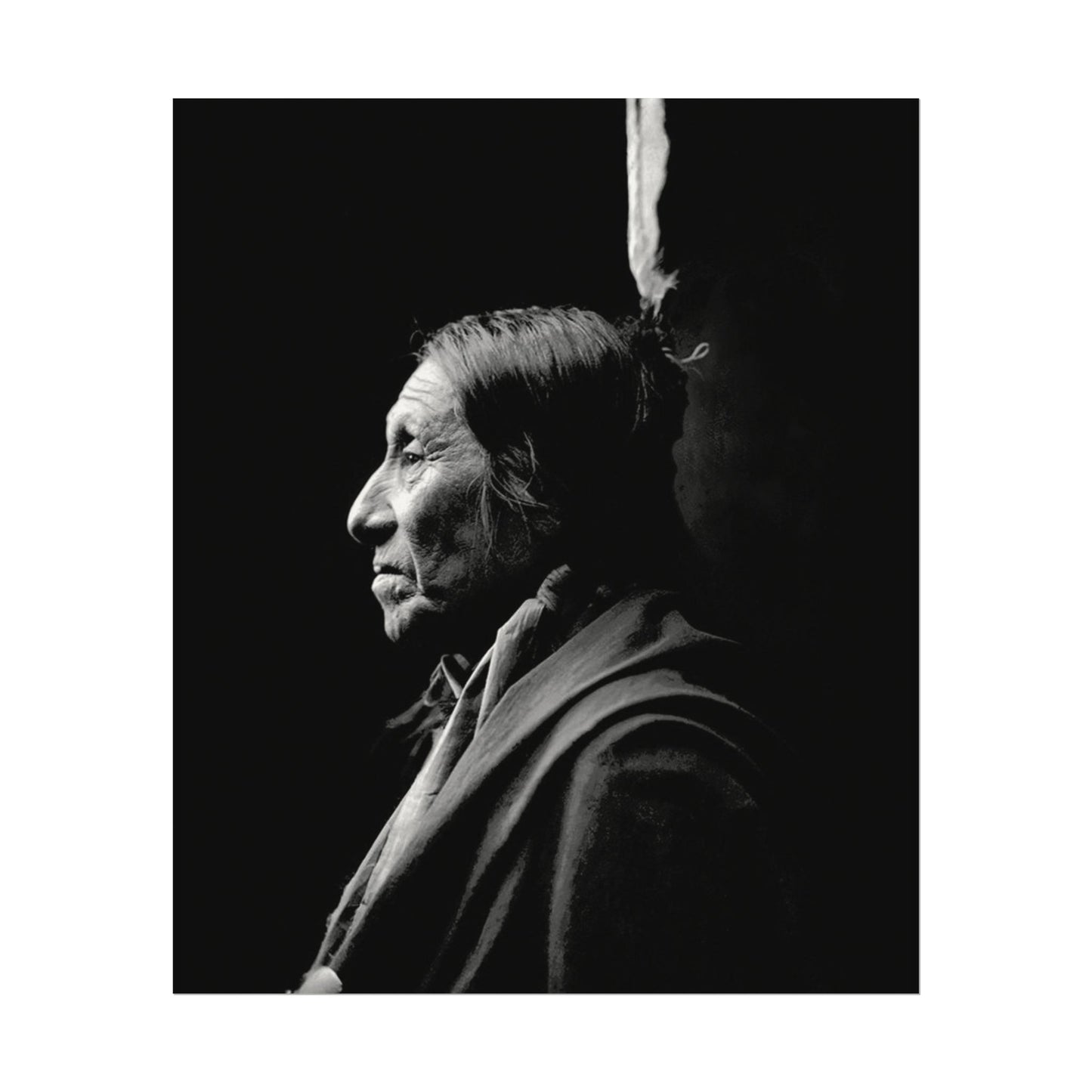 Silent Wisdom – Western Textured Watercolor Matte Posters