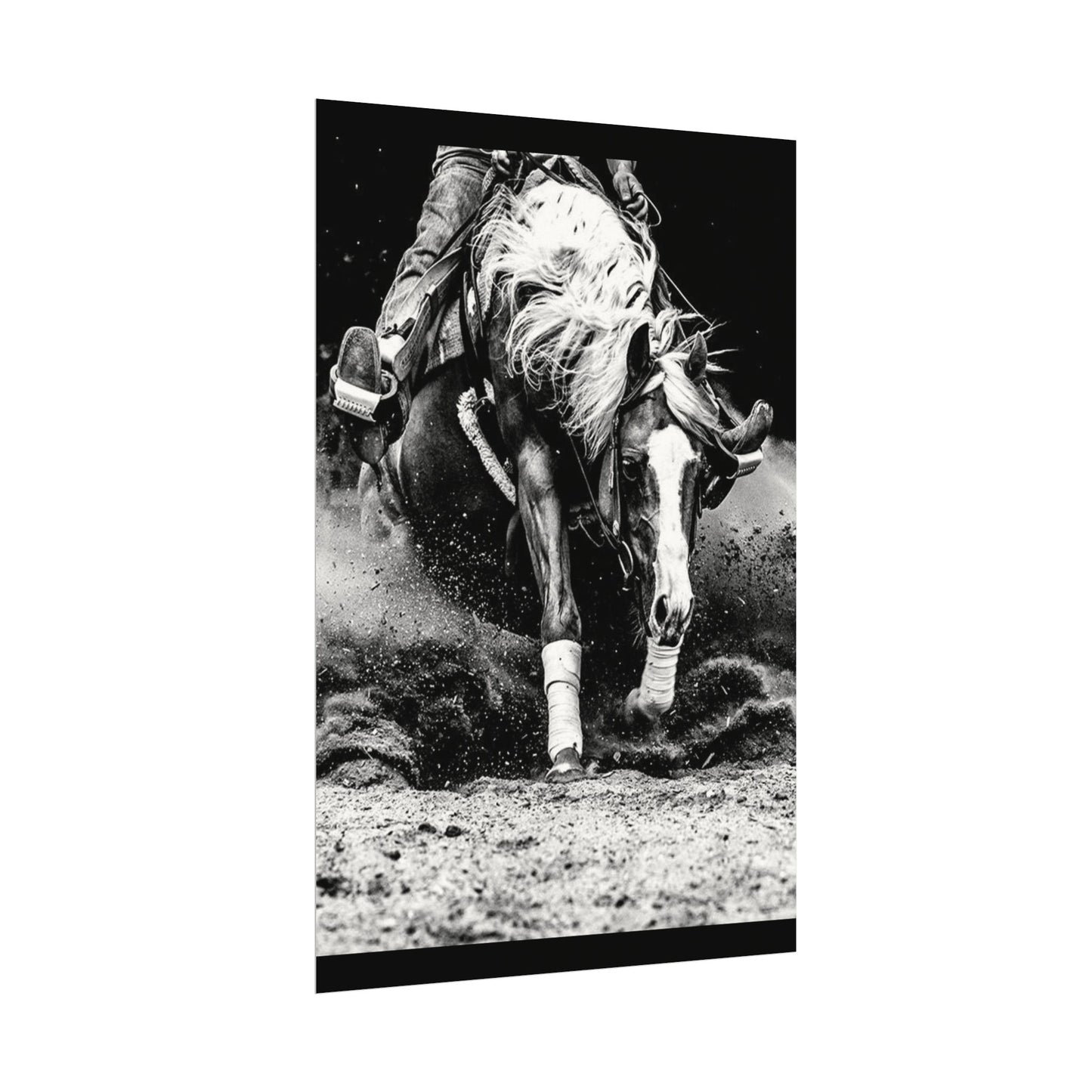 Burning The Barrel – Western Textured Watercolor Matte Posters