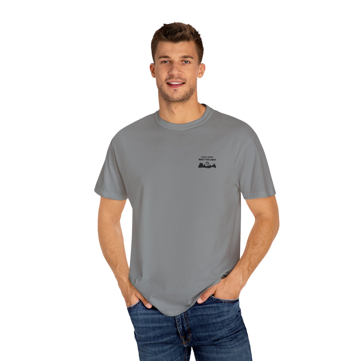 High Noon Horizons Mountain T-Shirt - Western Gift, Nature Lover Tee, Unisex Cotton Shirt