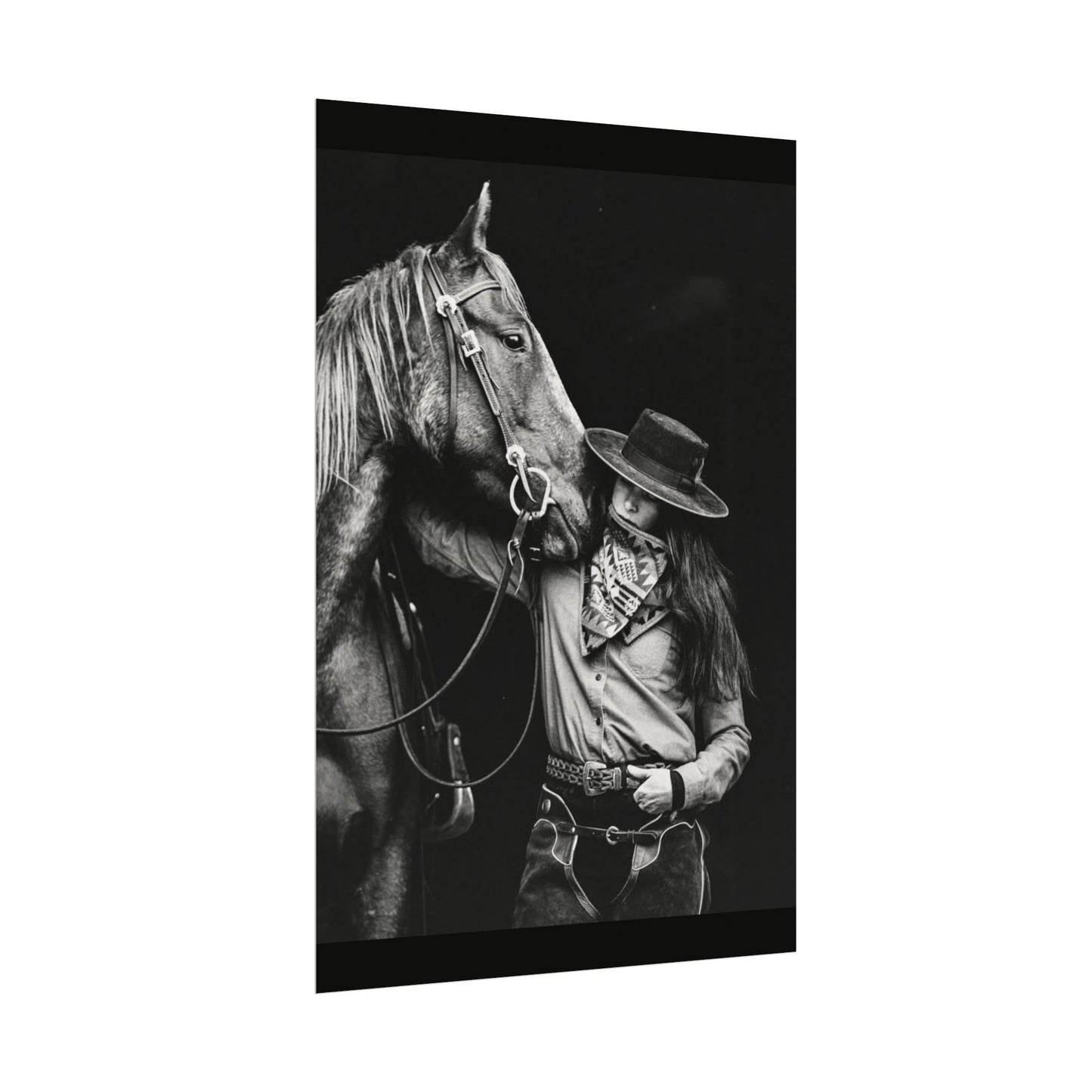 A Whisper Between Friends  – Western Textured Watercolor Matte Posters