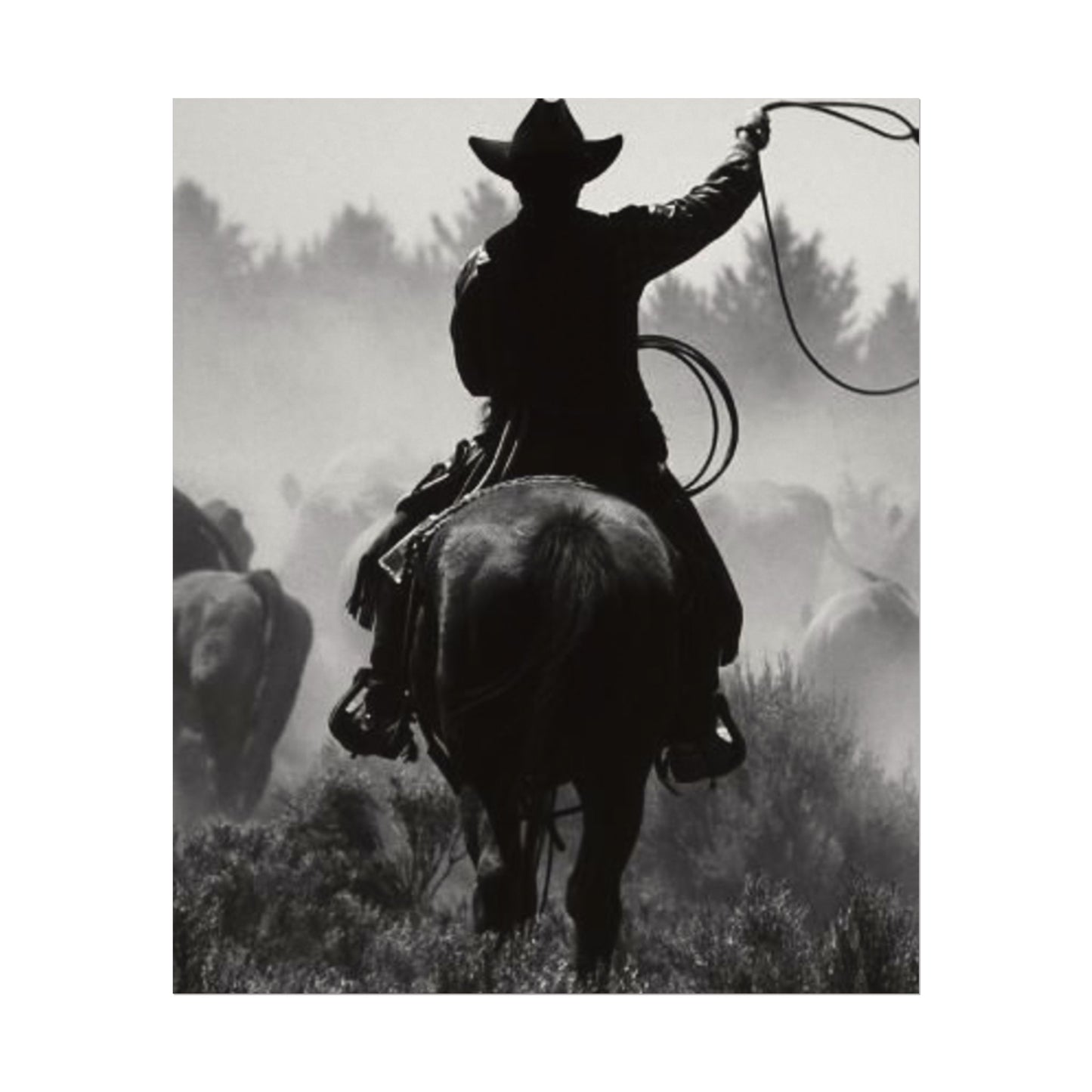 Bones Of The West  – Western Textured Watercolor Matte Posters