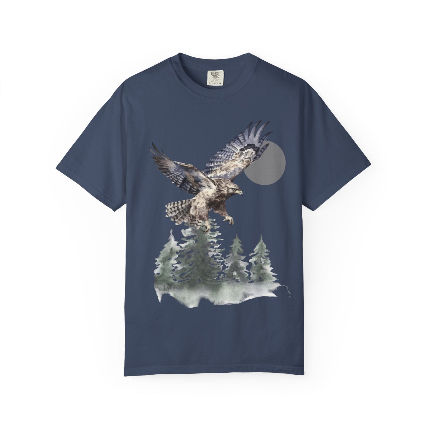 Flying High Wildlife Adventure Tee Unisex Garment-Dyed T-shirt, Boho Nature Tee, Camping Shirt, Adventure Apparel, Gift for Wilderness Lovers