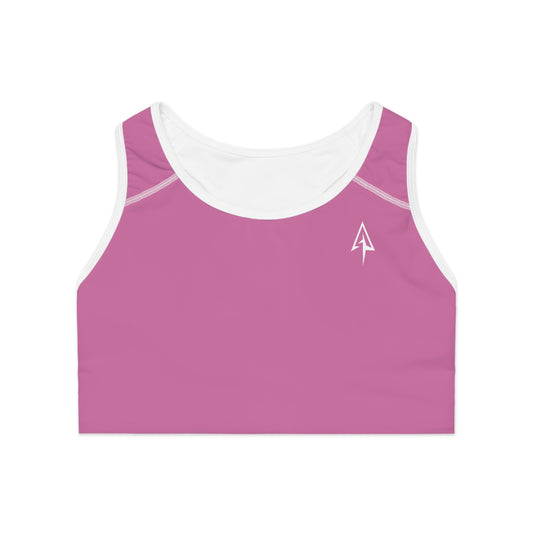 Arrow Ridge Light Pink Stylish Sports Bra for Active Women, Workout Top, Gym Essential, Fitness Apparel, Athleisure Wear, Yoga Gear