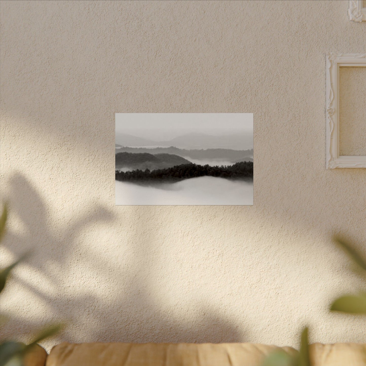 Smokey Mountain Range– Western Textured Watercolor Matte Posters