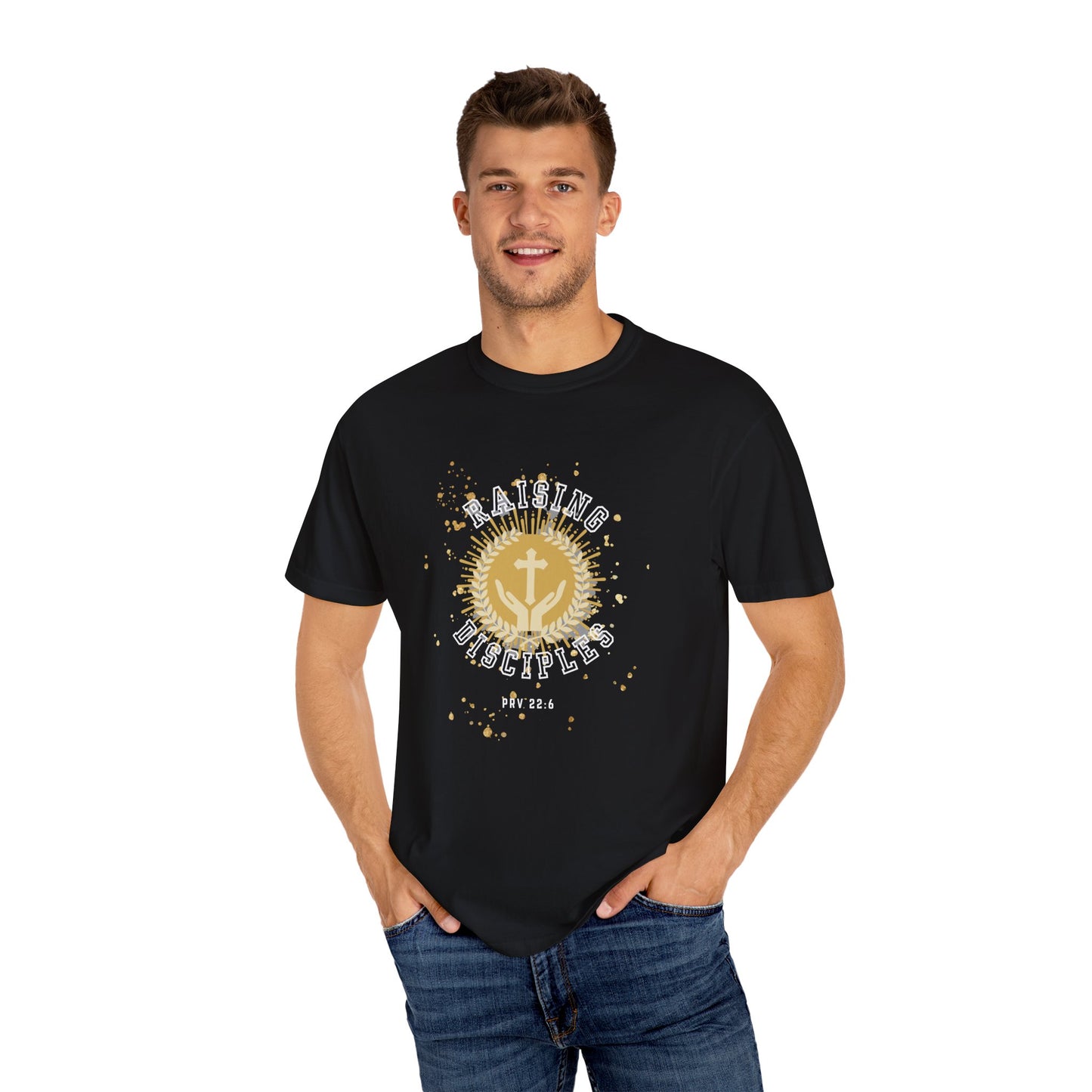 Spiritual Sunrise Unisex Garment-Dyed T-shirt, Faith-Based Apparel, Inspirational Gift, Casual Wear, Church Event, Everyday Comfort