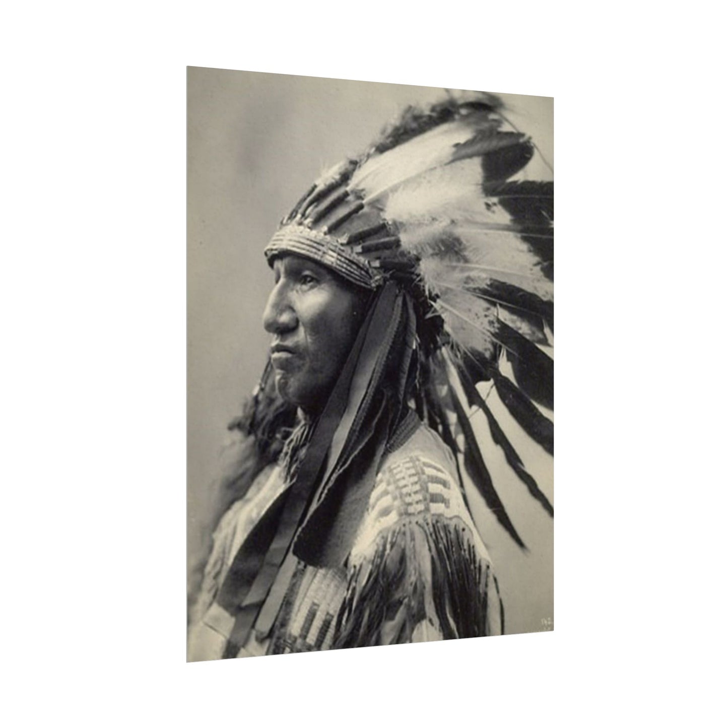 Black Rock Sioux – Western Textured Watercolor Matte Posters