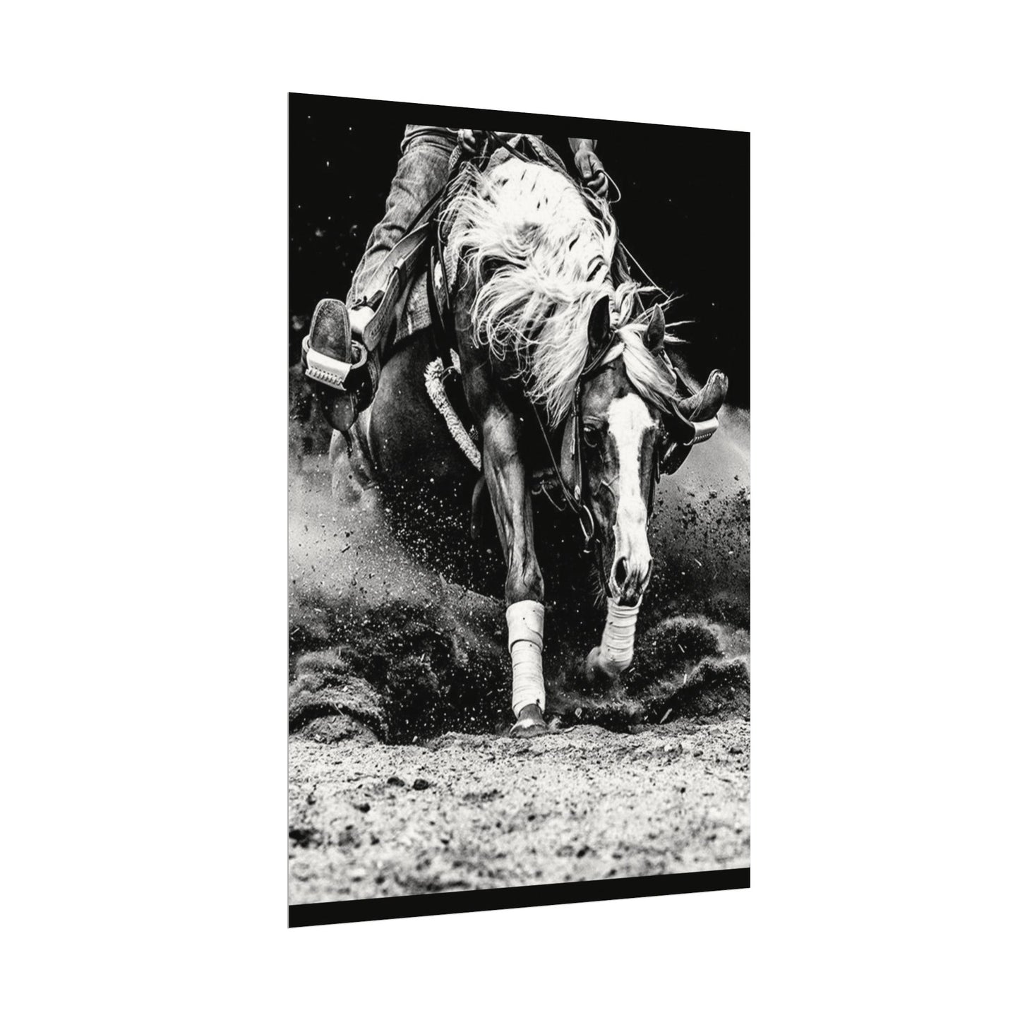 Burning The Barrel – Western Textured Watercolor Matte Posters