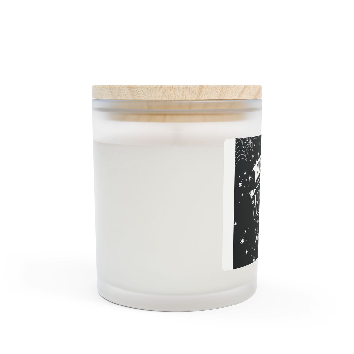 Hocus Pocus Frosted Glass Candle, Halloween Decor, Spooky Home Fragrance, Gift for Witch Lovers, Cozy Nightlight