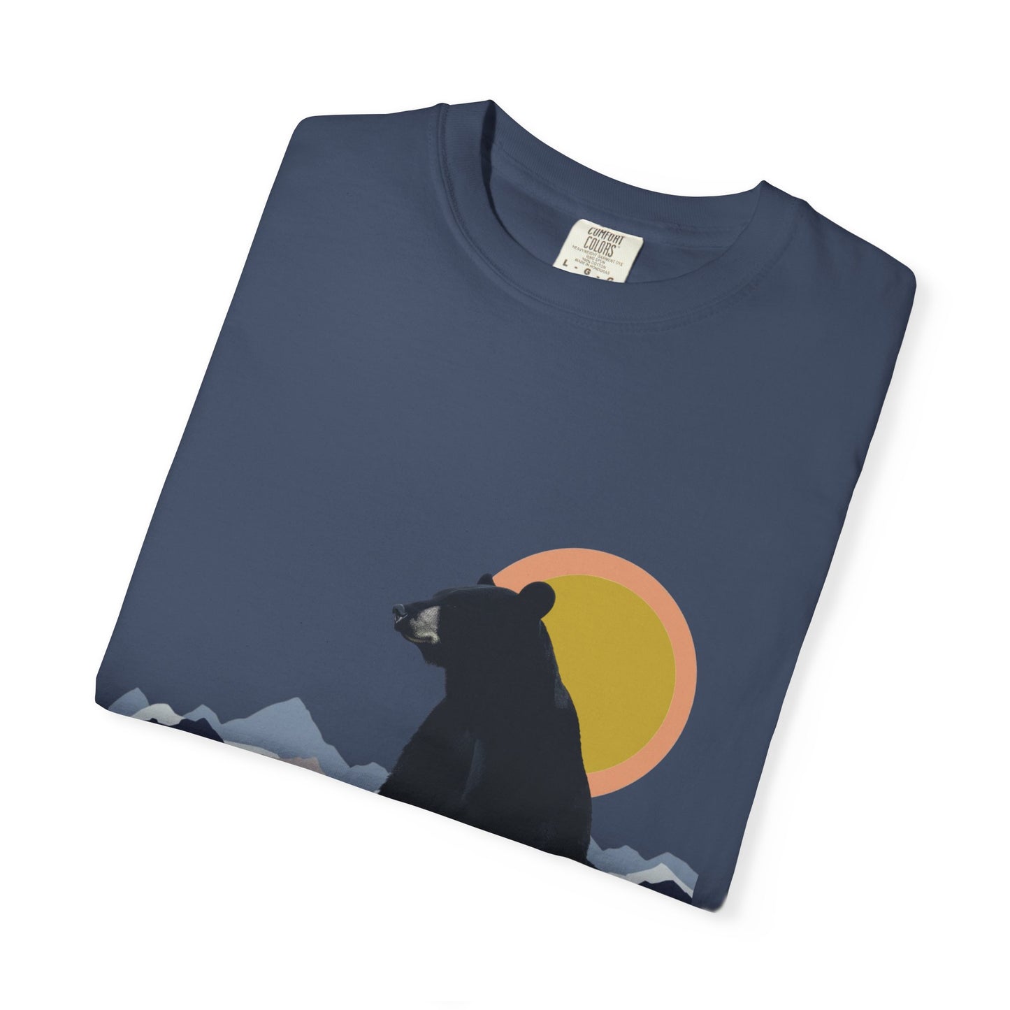 Bear Wildlife Adventure Tee Unisex Garment-Dyed T-shirt, Boho Nature Tee, Camping Shirt, Adventure Apparel, Gift for Wilderness Lovers