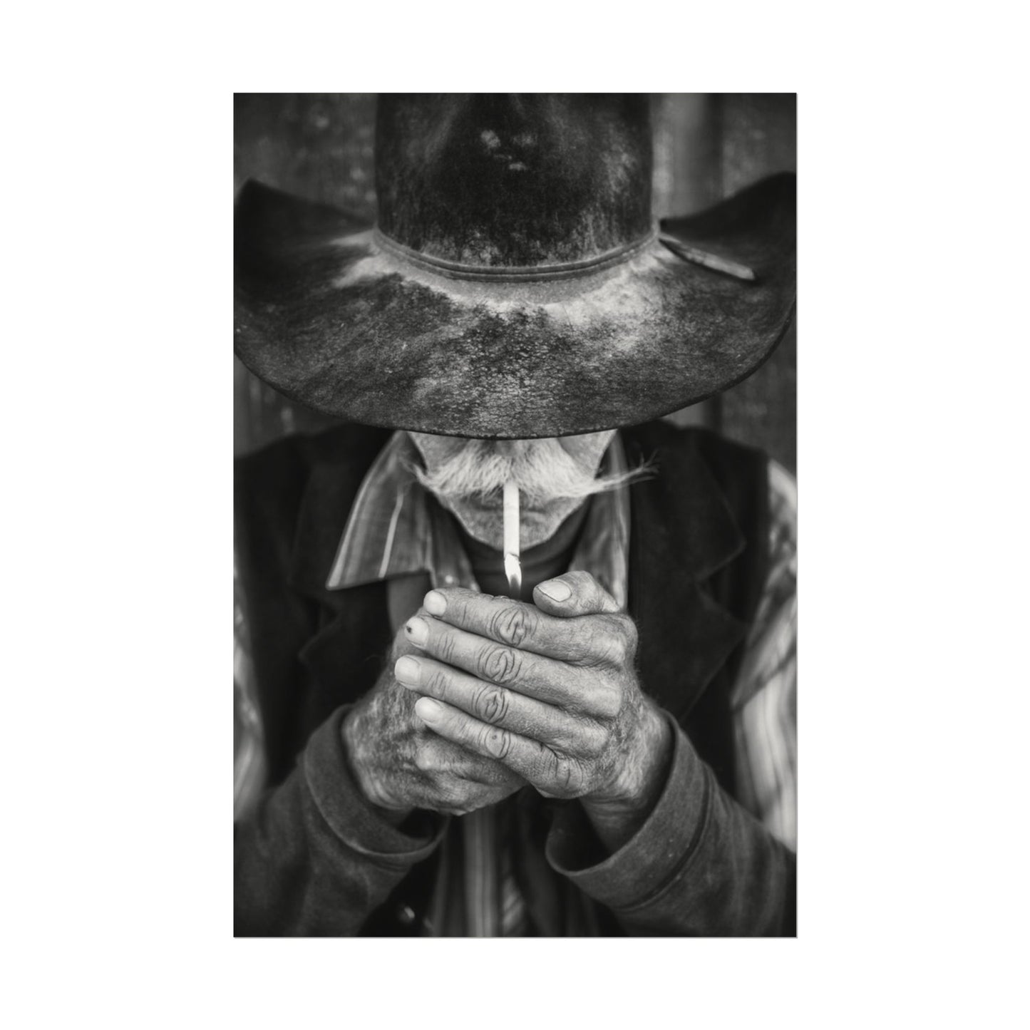 One More Draw – Western Textured Watercolor Matte Posters