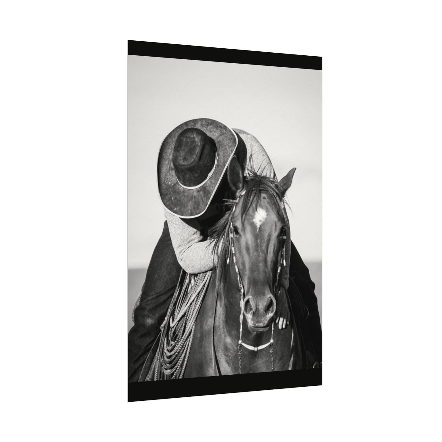 Where The Trail Ends – Western Textured Watercolor Matte Posters