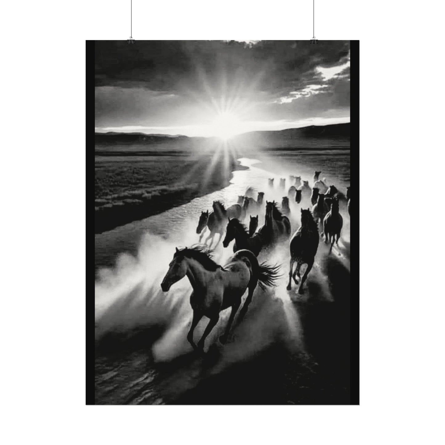 Chasing Dawns Grace – Western Textured Watercolor Matte Posters