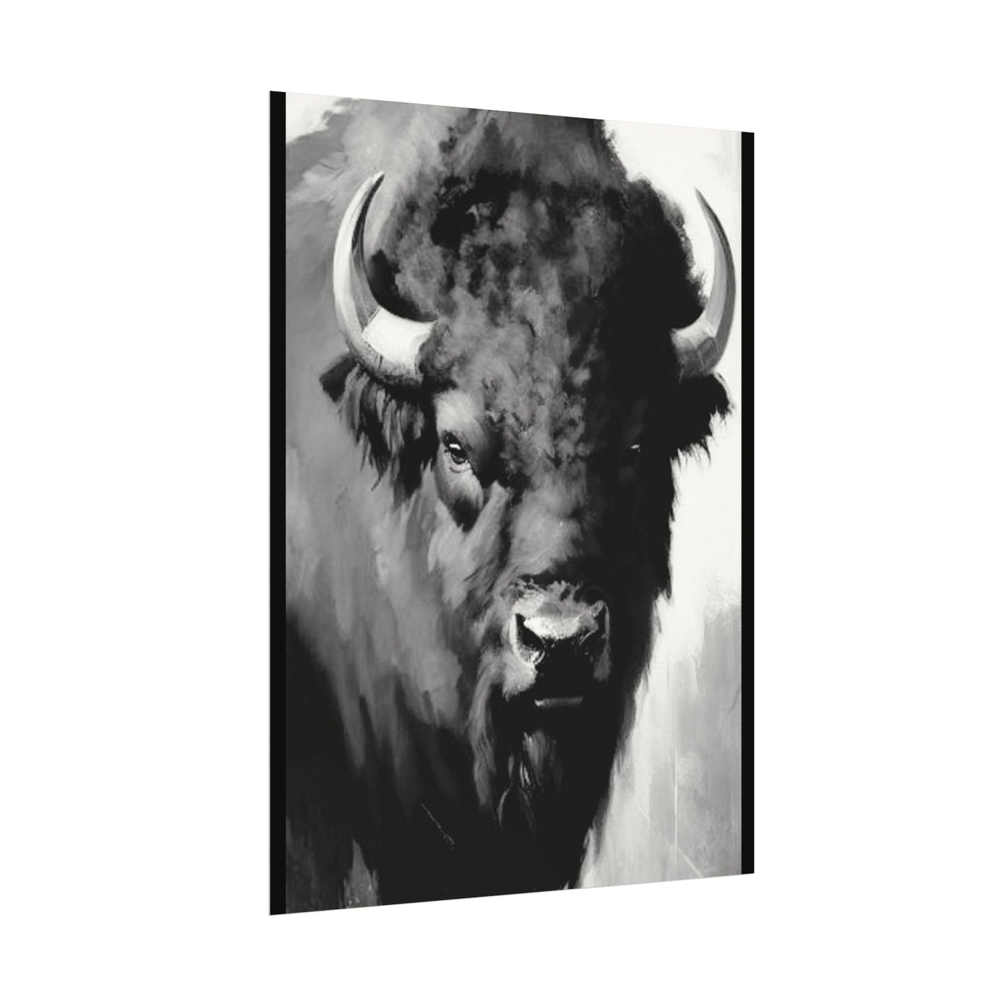 Buffalo Ridge – Western Textured Watercolor Matte Posters