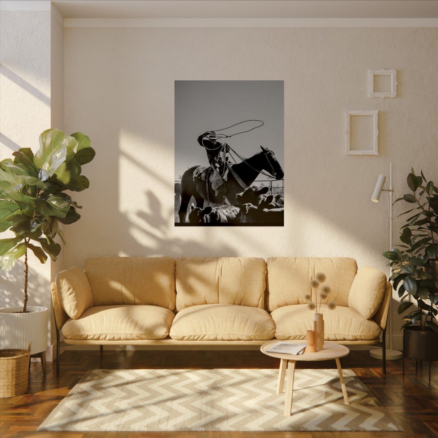 Cowboy Up – Western Textured Watercolor Matte Posters