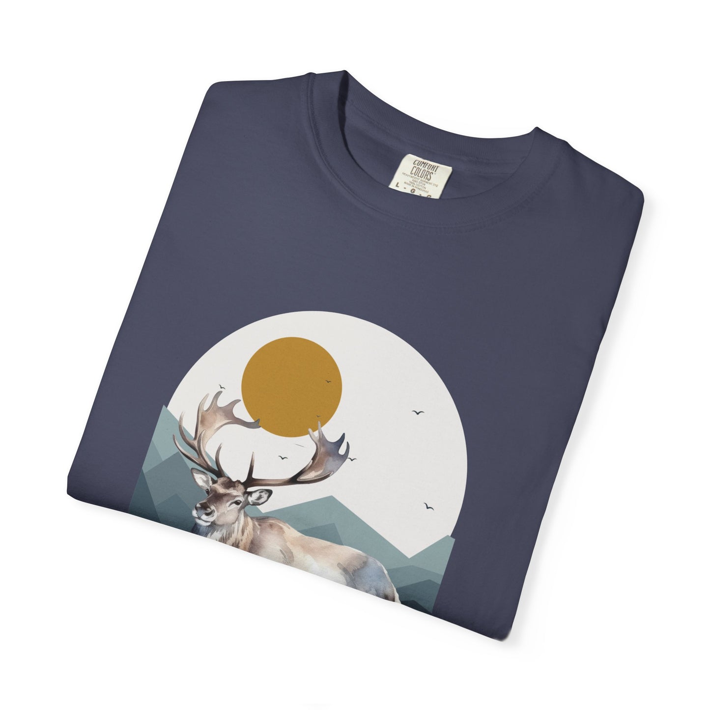 Wildlife Adventure Tee Unisex Garment-Dyed T-shirt, Boho Nature Tee, Camping Shirt, Adventure Apparel, Gift for Wilderness Lovers