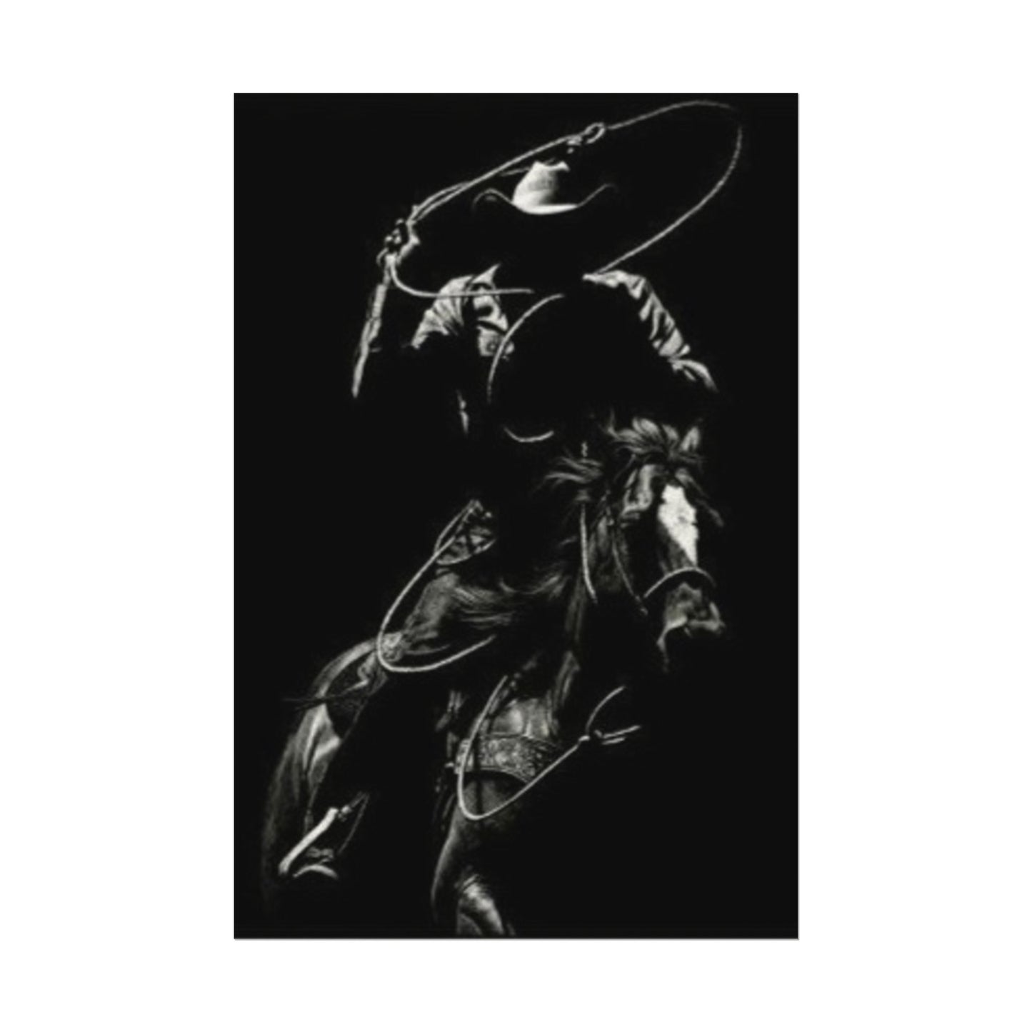 The Ropers Mark – Western Textured Watercolor Matte Posters