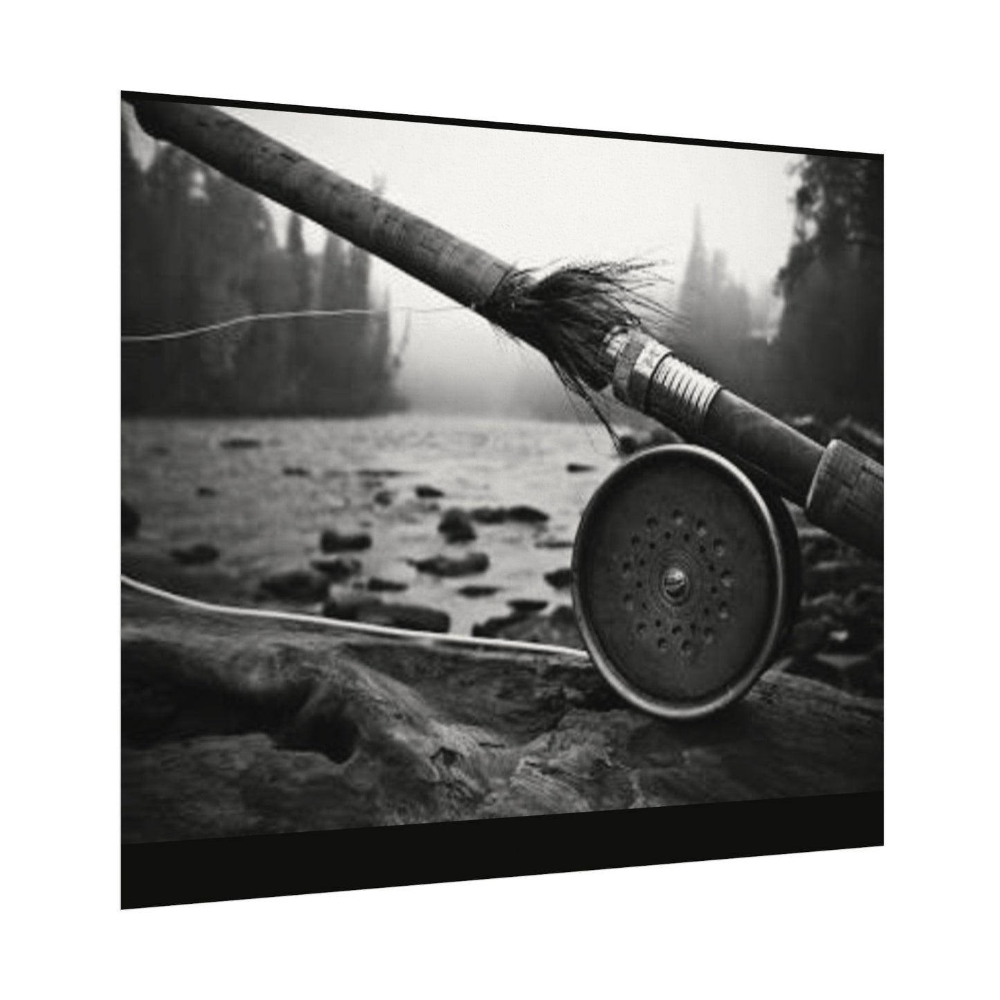 A River Runs Through It– Western Textured Watercolor Matte Posters