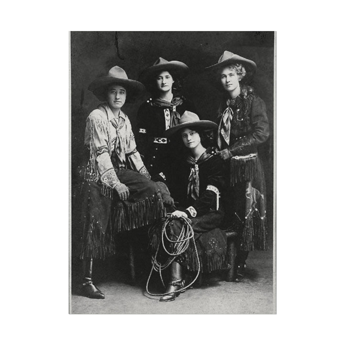 Daughters Of The Frontier – Western Textured Watercolor Matte Posters