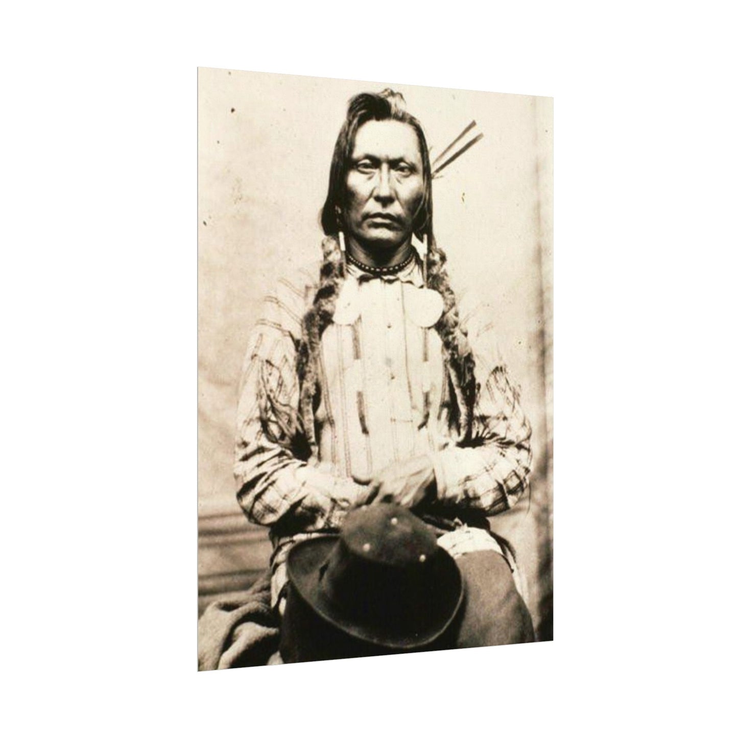 Shadow Warrior – Western Textured Watercolor Matte Posters