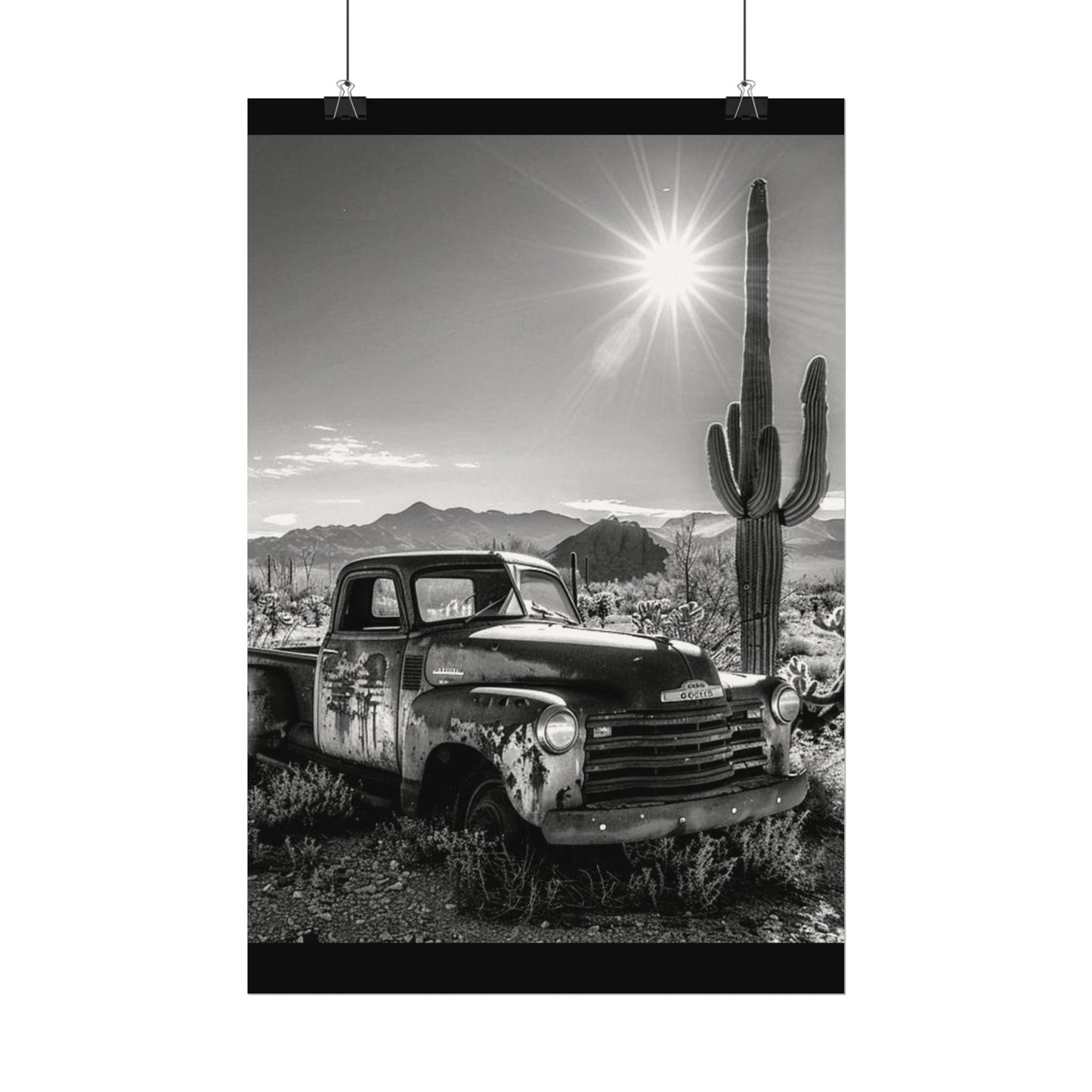 Deserted Wasteland – Western Textured Watercolor Matte Posters