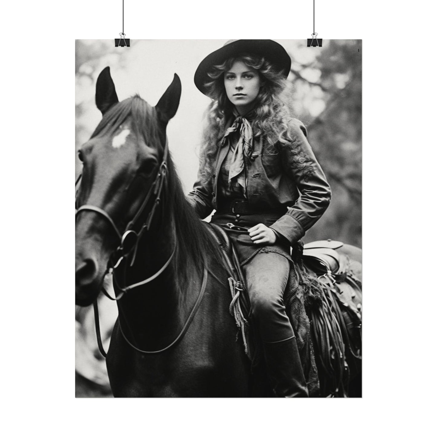 Legacy In Leather & Stone– Western Textured Watercolor Matte Posters