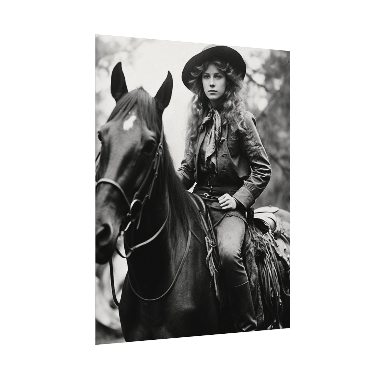 Legacy In Leather & Stone– Western Textured Watercolor Matte Posters