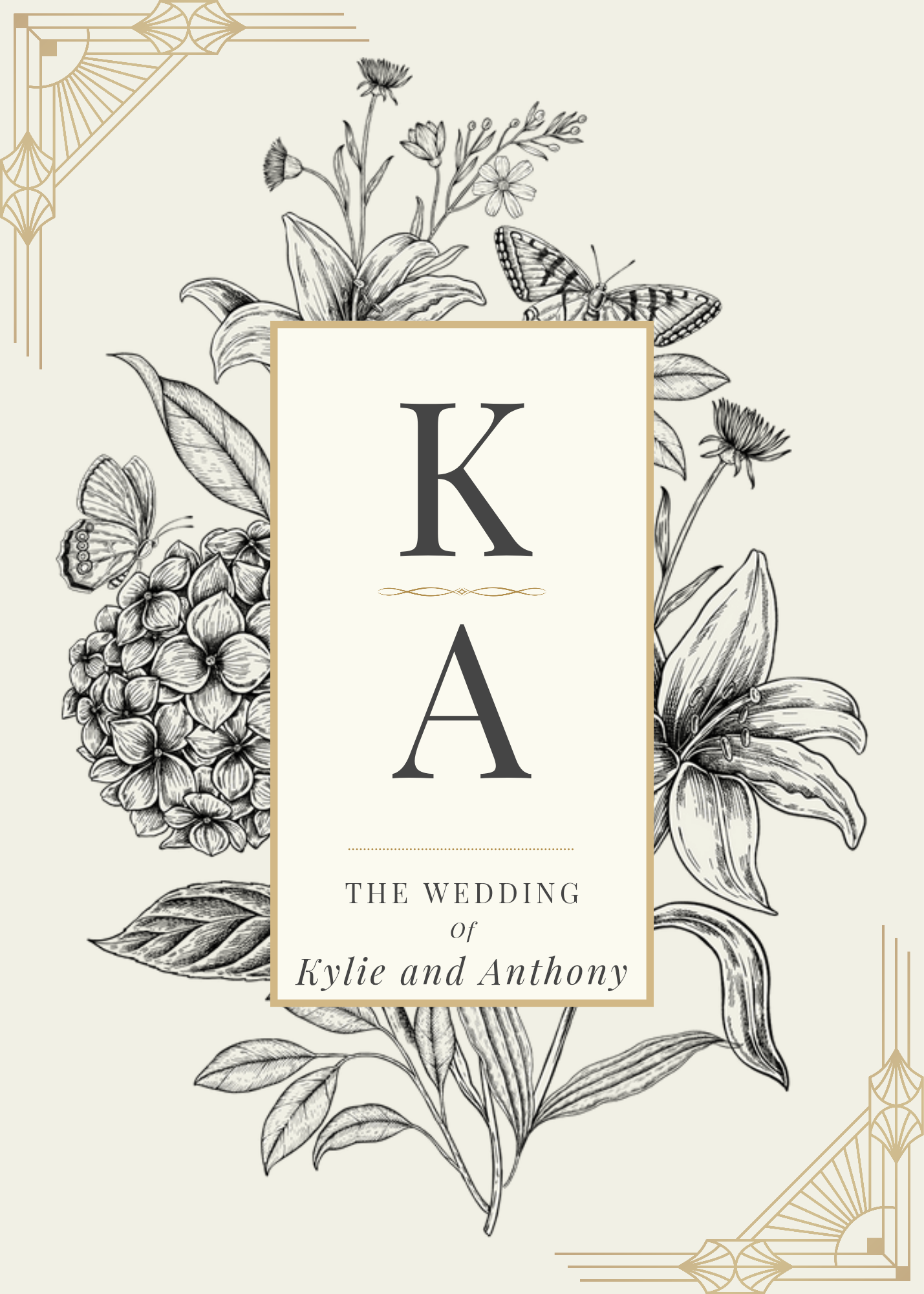 Nature Wedding Invitation – The Kylie & Anthony